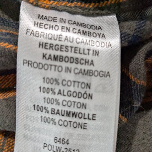 Legendary Whitetails Men's Buck Camp Flannel Shirt, Brown Plaid, XL, Long Sleeve - Picture 14 of 16